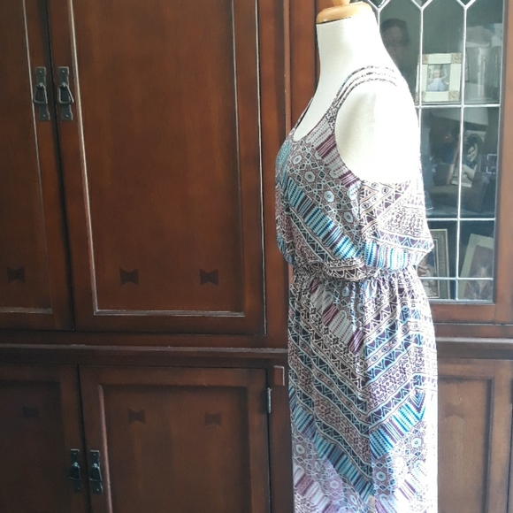 NWOT Pink Rose Sleeveless Maxi Dress - Picture 6 of 8